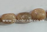 CSS254 15.5 inches 16*18mm nuggets natural sunstone beads