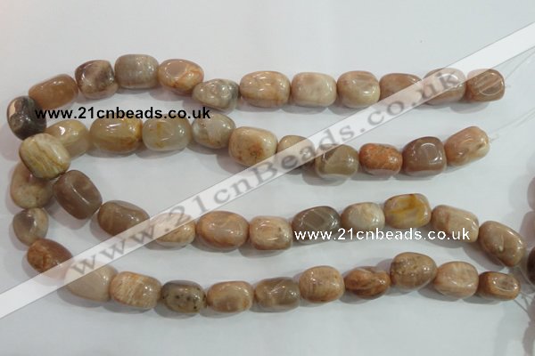 CSS254 15.5 inches 16*18mm nuggets natural sunstone beads