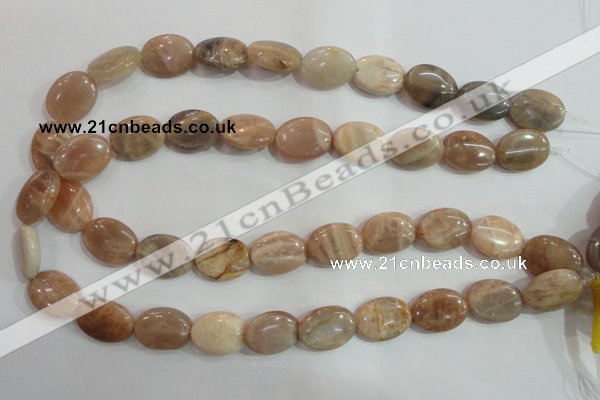 CSS261 15.5 inches 15*20mm oval natural sunstone beads