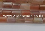 CSS266 15.5 inches 5*8mm tube sunstone beads wholesale