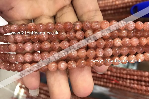 CSS301 15.5 inches 6mm round golden sunstone gemstone beads