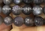 CSS315 15.5 inches 6mm round black sunstone gemstone beads