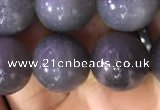 CSS318 15.5 inches 12mm round black sunstone gemstone beads