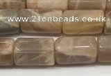 CSS400 15.5 inches 8*10mm - 8*13mm tube sunstone beads wholesale