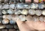 CSS406 15.5 inches 12*16mm - 15*20mm faceted nuggets sunstone beads