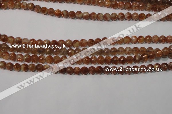 CSS551 15.5 inches 5mm round natural golden sunstone beads