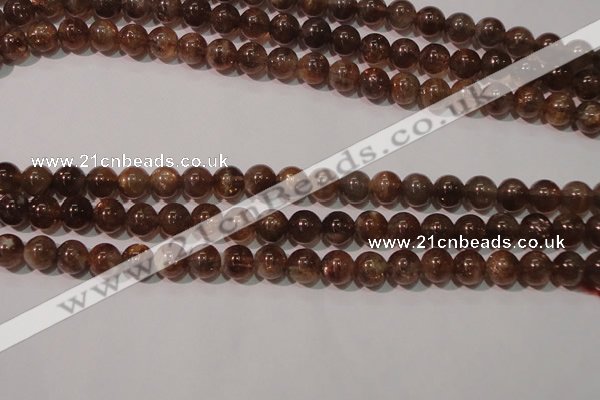 CSS553 15.5 inches 7mm round natural golden sunstone beads