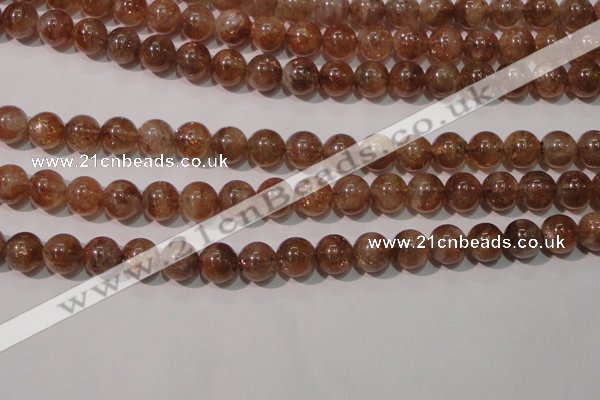 CSS554 15.5 inches 8mm round natural golden sunstone beads