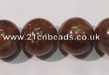 CSS556 15.5 inches 12mm round natural golden sunstone beads