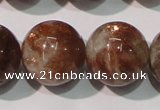 CSS557 15.5 inches 14mm round natural golden sunstone beads