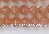 CSS703 15.5 inches 4mm round natural golden sunstone beads