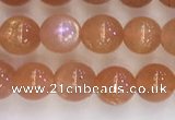 CSS708 15.5 inches 4mm round natural golden sunstone beads