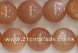 CSS710 15.5 inches 8mm round natural golden sunstone beads