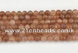 CSS753 15.5 inches 8mm round golden sunstone beads wholesale