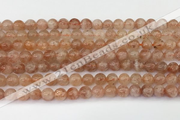 CSS761 15.5 inches 6mm round golden sunstone beads wholesale