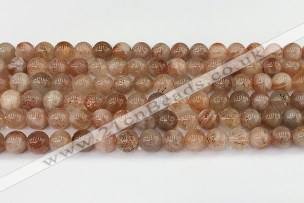 CSS763 15.5 inches 8mm round golden sunstone beads wholesale