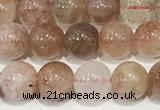 CSS800 15 inches 6mm round rainbow sunstone beads