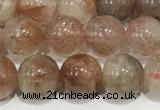 CSS801 15 inches 8mm round rainbow sunstone beads