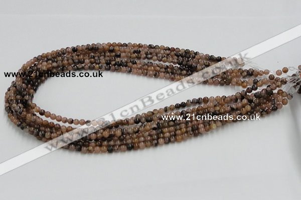 CST01 15.5 inches 4mm round staurolite gemstone beads wholesale