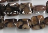 CST09 15.5 inches 14*14mm square staurolite gemstone beads wholesale