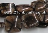 CST10 15.5 inches 18*18mm square staurolite gemstone beads wholesale