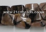 CST14 15.5 inches 12*16mm rectangle staurolite beads wholesale