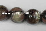 CST40 15.5 inches 20mm round staurolite gemstone beads wholesale