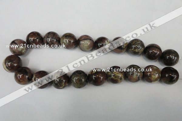 CST40 15.5 inches 20mm round staurolite gemstone beads wholesale