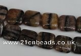 CST42 15.5 inches 12*12mm square staurolite gemstone beads wholesale