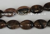 CST46 15.5 inches 10*14mm oval staurolite gemstone beads wholesale