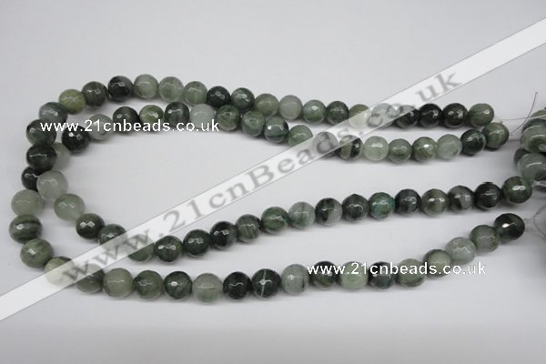 CSW11 15.5 inches 6mm faceted round seaweed quartz beads wholesale