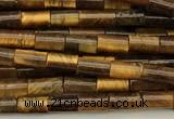 CTB1008 15 inches 2*4mm tube yellow tiger eye beads