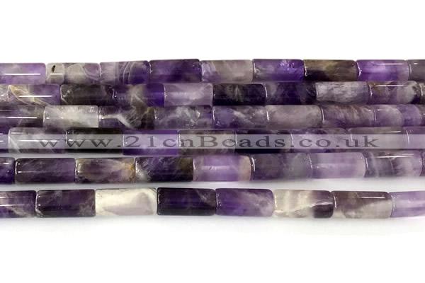CTB1044 15 inches 8*16mm - 8*18mm tube dogtooth amethyst beads