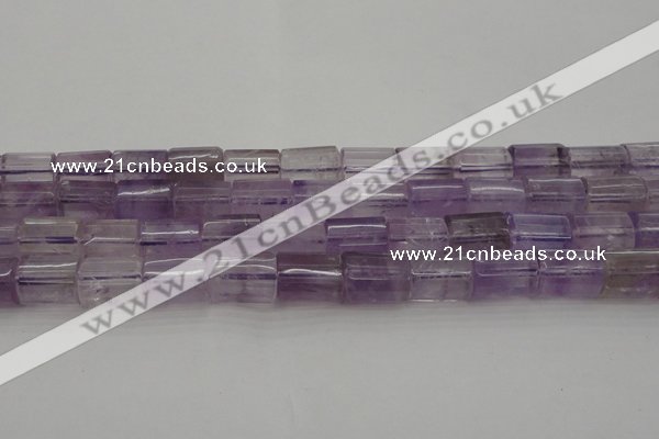 CTB105 15.5 inches 11*15mm faceted tube amethyst gemstone beads