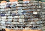 CTB1281 15 inches 6*10mm - 8*10mm faceted tube kyanite beads