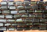 CTB1294 15 inches 6*10mm - 8*12mm faceted tube tektite beads