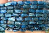 CTB1307 15 inches 6*10mm - 8*10mm faceted tube apatite beads