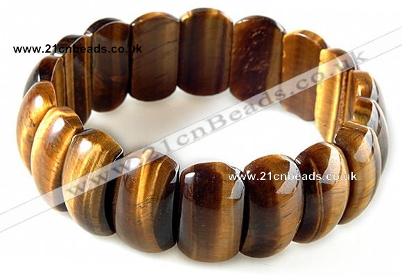 CTB17 7.5 inches 7*11*18mm  yellow tiger eye stretch bracelet