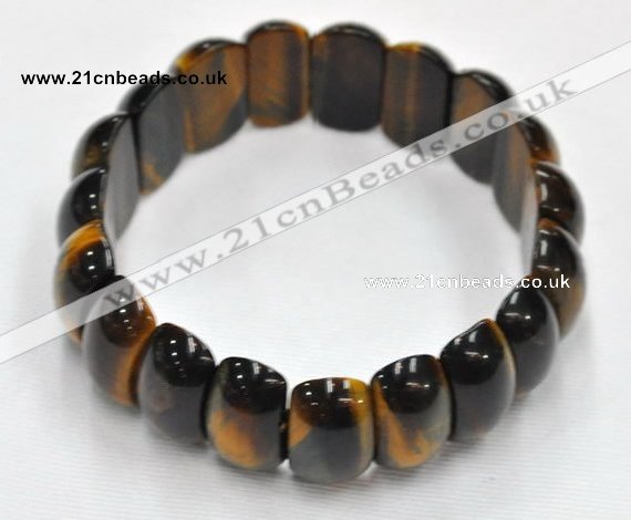 CTB18 8 inches 20*30mm  tiger eye stretch bracelet wholesale