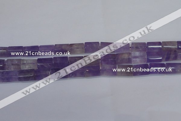 CTB204 15.5 inches 10*15mm faceted tube natural ametrine beads