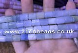 CTB250 15.5 inches 8*10mm tube natural aquamarine beads