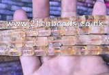 CTB255 15.5 inches 10*14mm tube natural citrine gemstone beads