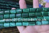 CTB260 15.5 inches 10*15mm tube natural malachite gemstone beads