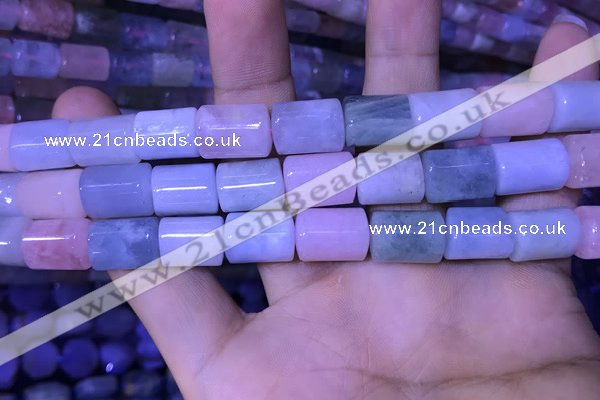 CTB261 15.5 inches 10*12mm - 10*14mm triangle natural morganite beads