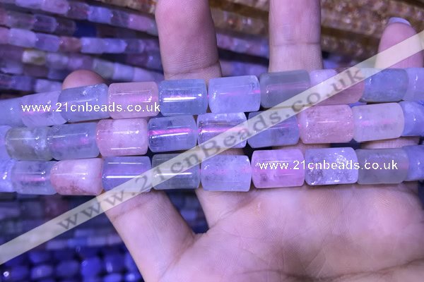 CTB262 15.5 inches 9*11mm - 9*13mm triangle natural morganite beads