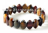 CTB29 7.5 inches 5*11*18mm oval tiger eye stretch bracelet