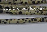 CTB305 15.5 inches 4*6mm tube dalmatian jasper beads wholesale