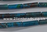 CTB317 15.5 inches 4*13mm tube crazy lace agate beads wholesale