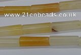 CTB321 15.5 inches 4*13mm tube yellow jade beads wholesale