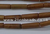 CTB331 15.5 inches 4*13mm tube Chinese picture jasper beads wholesale